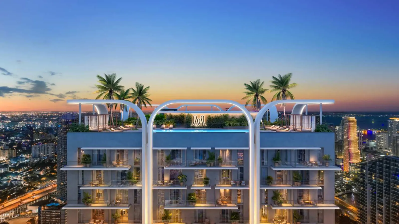 House of Wellness rooftop at sunset