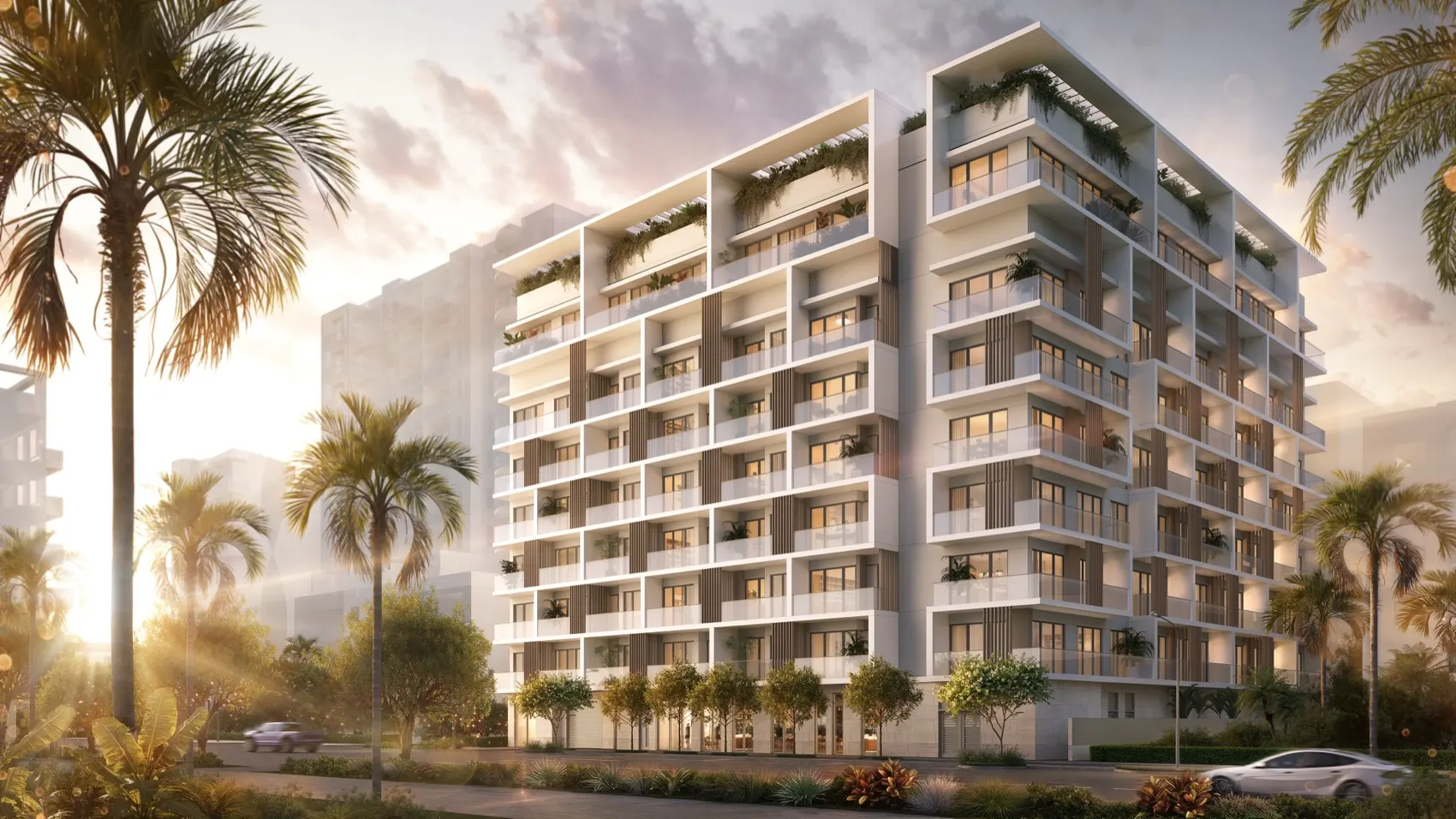 Parkside visto de lado, en Brickell
