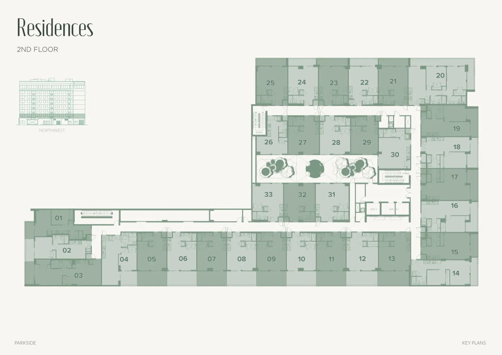 Plano de piso de Parkside